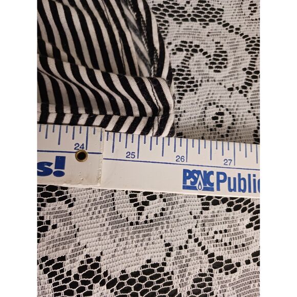 Repaired Striped Mockneck Sleeveless Super Soft Mini Dress - Picture 15 of 15